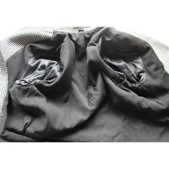 All Saints Astrid Check Puppytooth Blazer White Grey Black Size US 0 - Picture 9 of 10